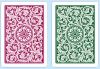 Copag 1546 Elite Plastic Playing Cards: Wide, Super Index, Burgundy/Green